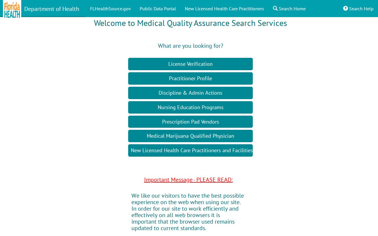 Dunedin resident lookup with Florida health license verification